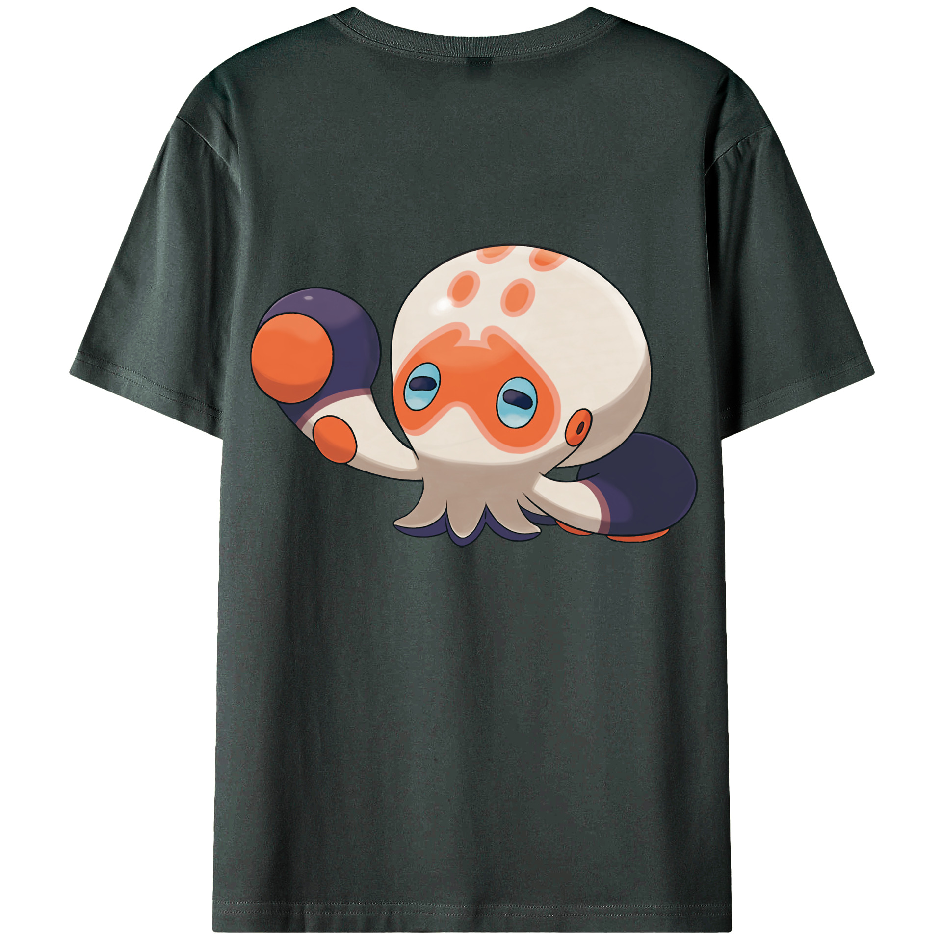 （画像用） ポケットモンスター Pokémon 綿100％ メンズ半袖Tシャツ（バックプリント） 通気性